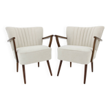 1960s Pair of Resored Armchairs, Czechoslovakia