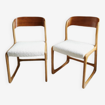 2 Baumann Traineau Chairs, Bemol restored