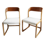 2 Baumann Traineau Chairs, Bemol restored