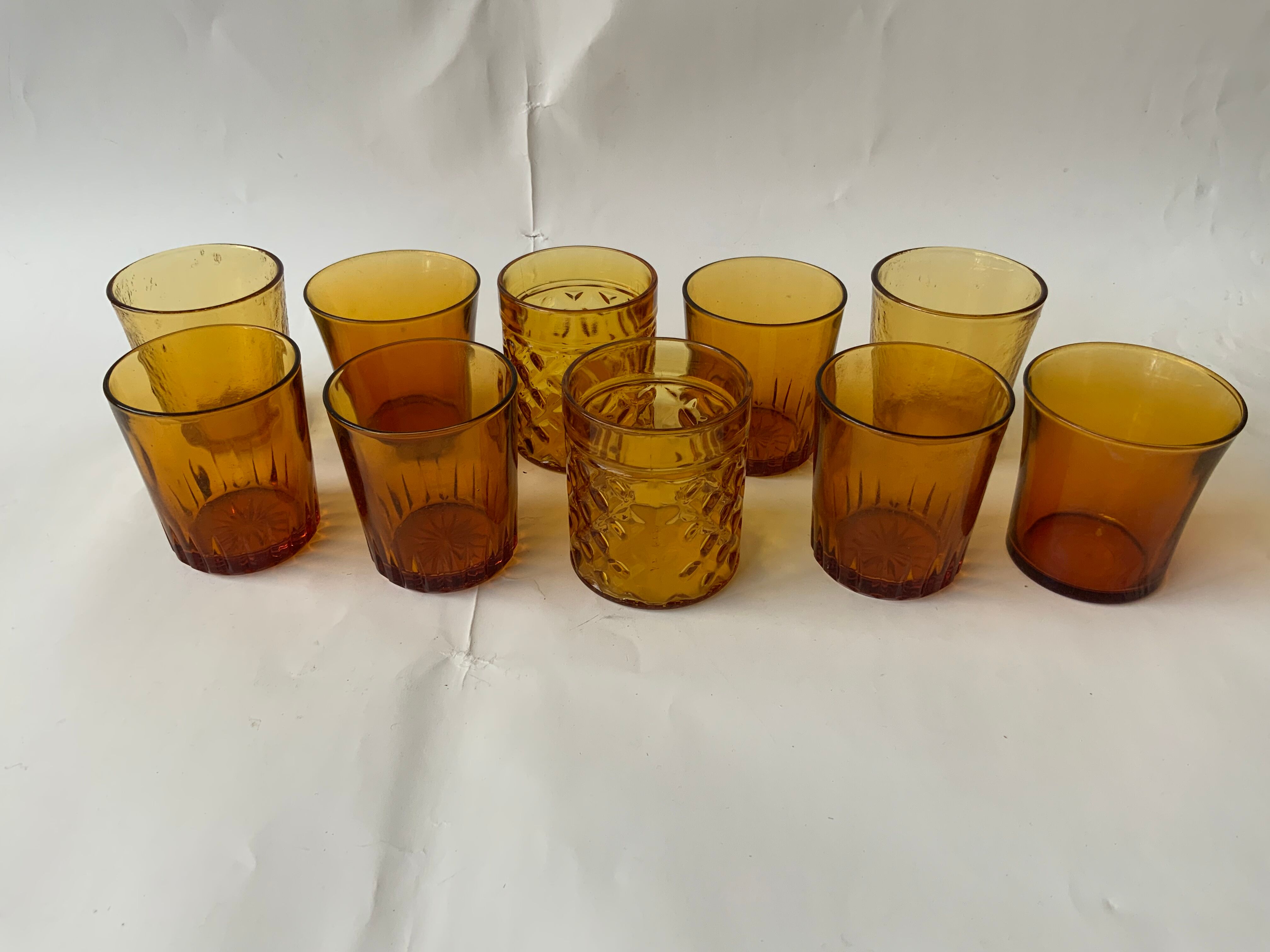 Unarthed amber glasses