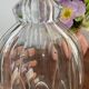 Pair of antique moulded crystal decanters (Baccarat style)