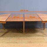 Table for 4 to 10 people in cherry wood – 1950