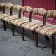 Set of 6 vintage chairs Self n14 solid wood 1960