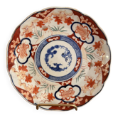 Bowl Plate Lobed Porcelain Imari Japan Bamboo Pin Meiji