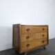 1950s pine chest of drawers with tapered legs.