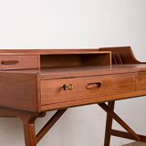 Danish teak desk, model 56, by Arne Wahl Iversen/Vinde Mobelfabrik.
