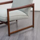Pair of vintage armchair, cherry, restored