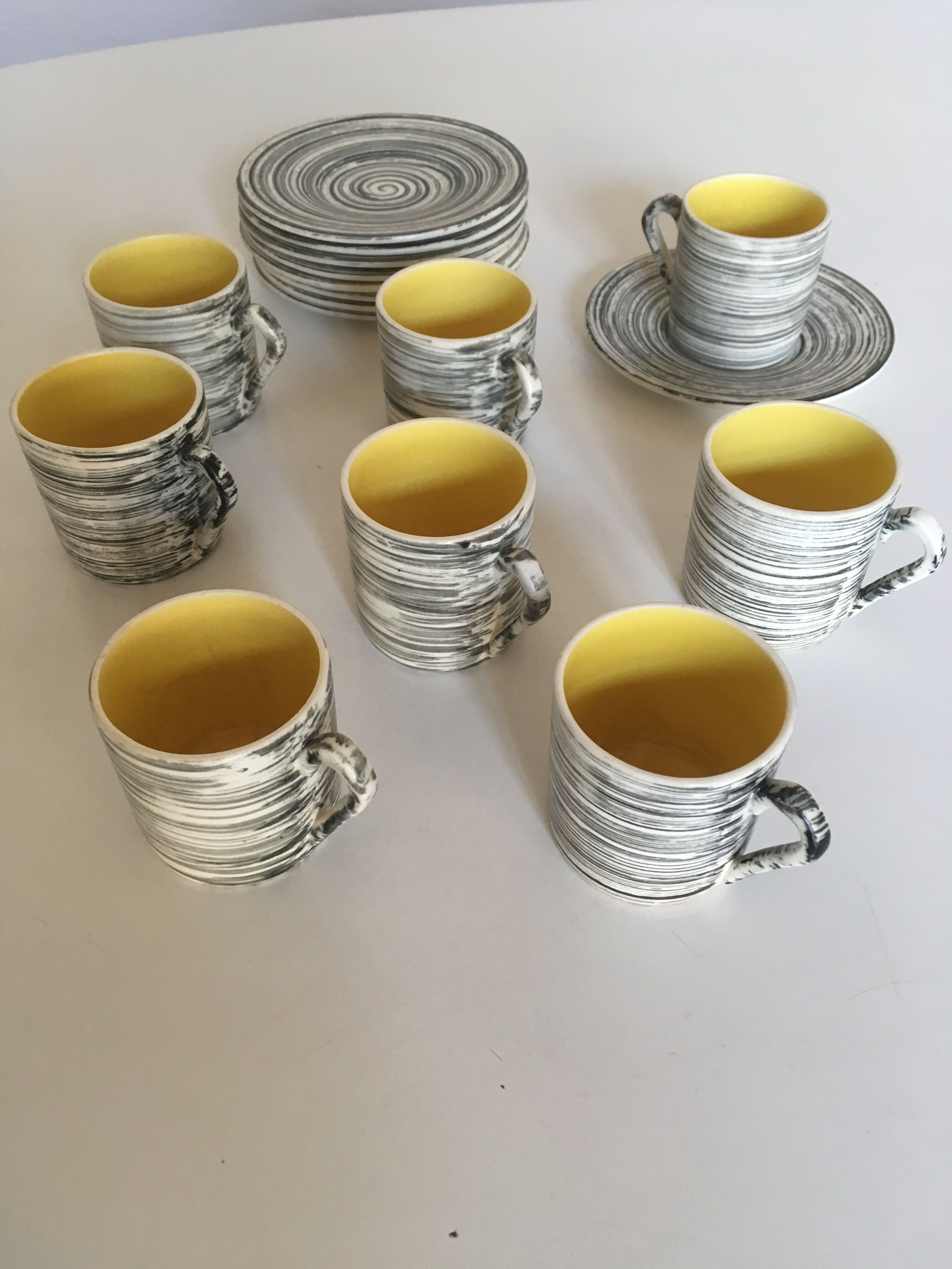 Service of 4 coffee cups zermatt saline 60's