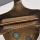 Old door hammer in solid brass. Estimated 1960s.