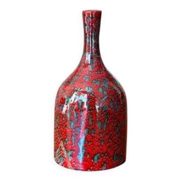 Speckled Bordeaux bottle vase Asif