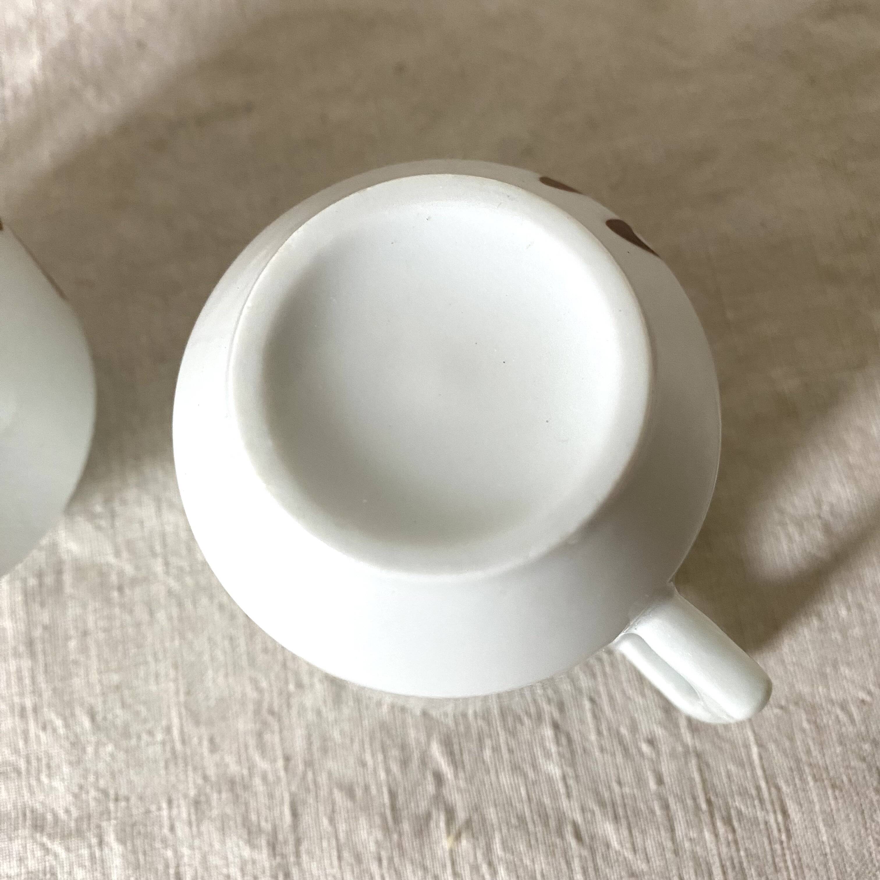 Tasses à café en porcelaine , années 70