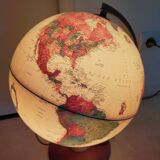 Vintage globe with ancient cartography
