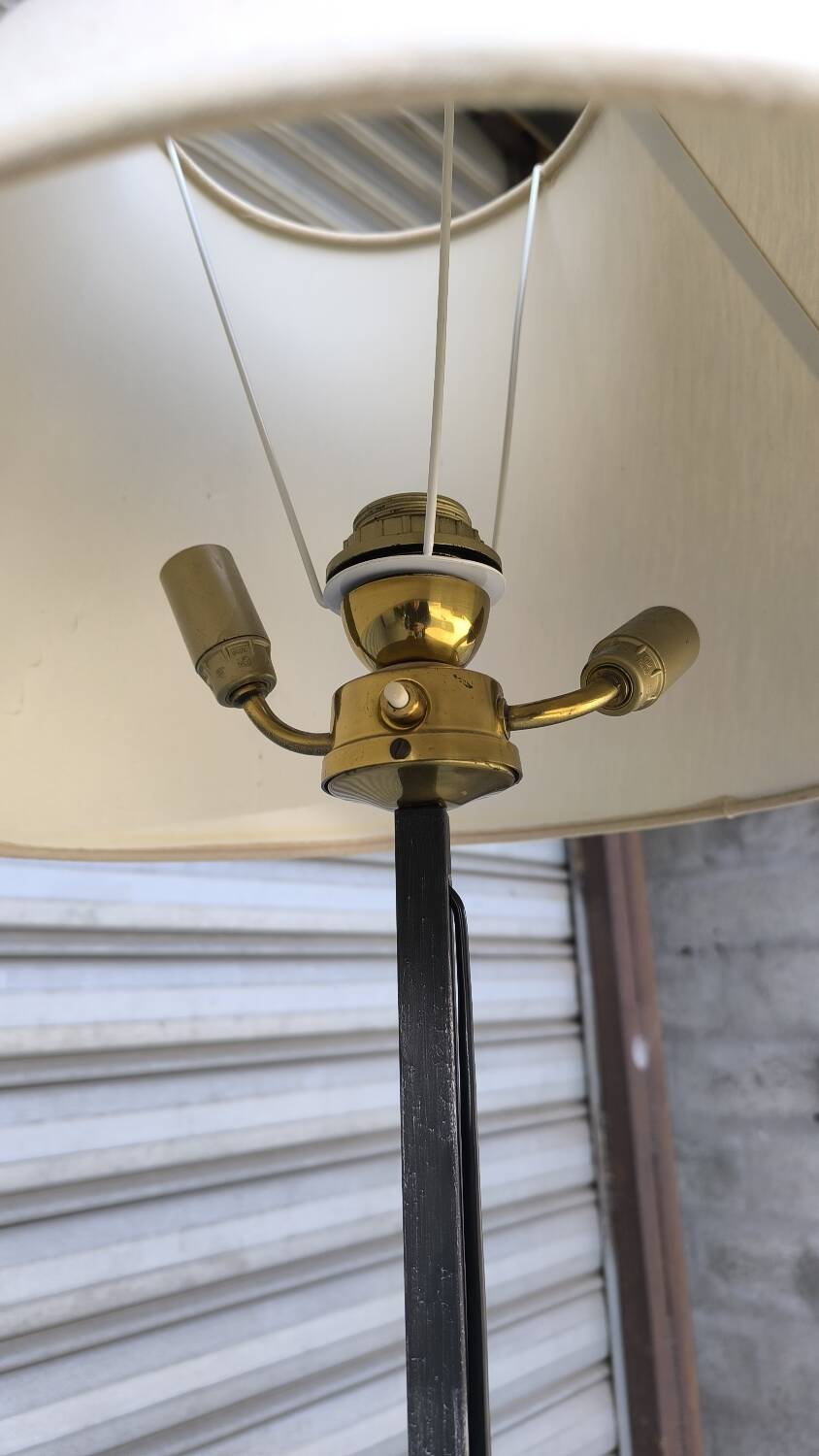 Wrought iron floor lamp, 1960