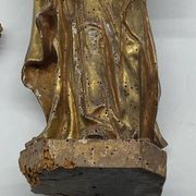 Antique wooden sculpture, Virgin and Child, 17th century