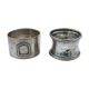 Two rounds of fine nineteenth silver towels louis xvi minerve style