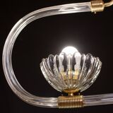Extraordinary two-cup Art Deco candlestick by Barovier and Toso, 1940s