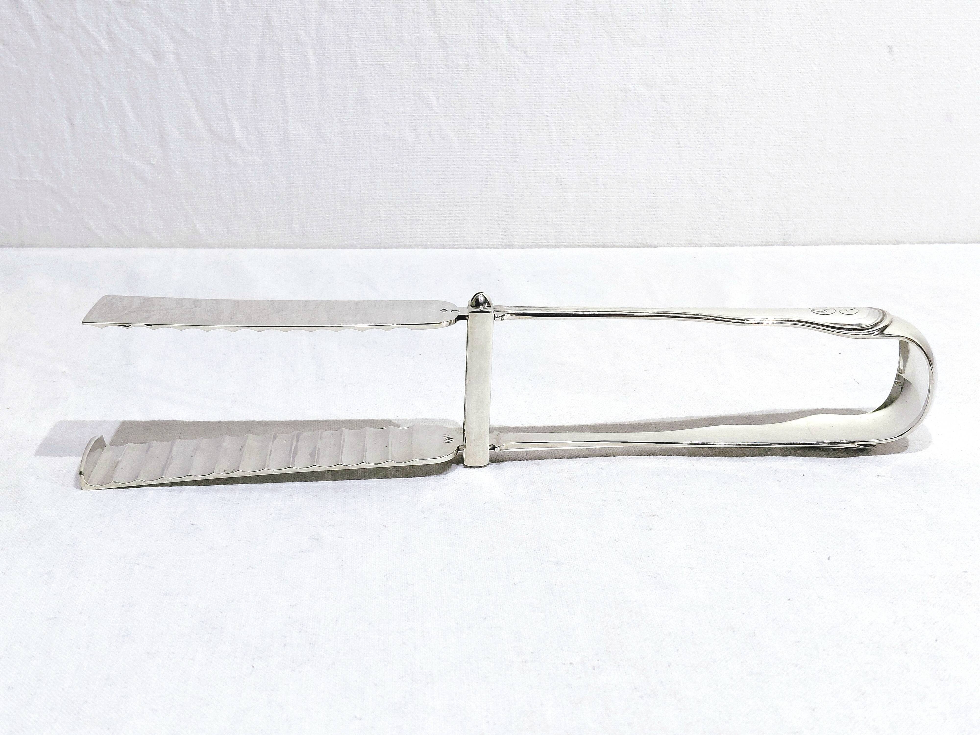 Boulenger - Silver asparagus tongs