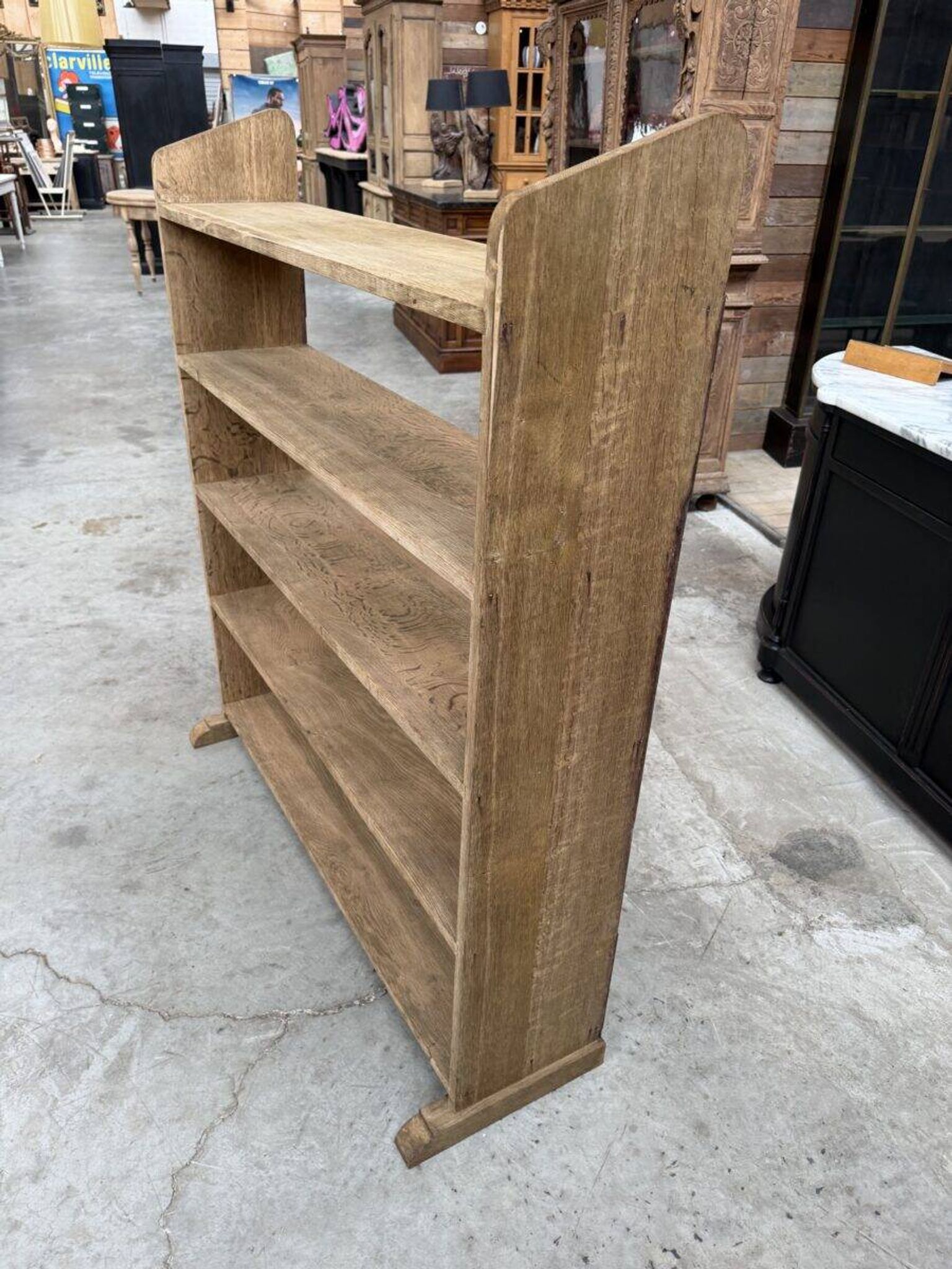 1950s oak shelf