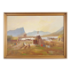 Painting „The Riverside Camp”, Scandinavian design, 19th century, by Vilhelm Oskar Engström