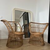 Rattan armchair