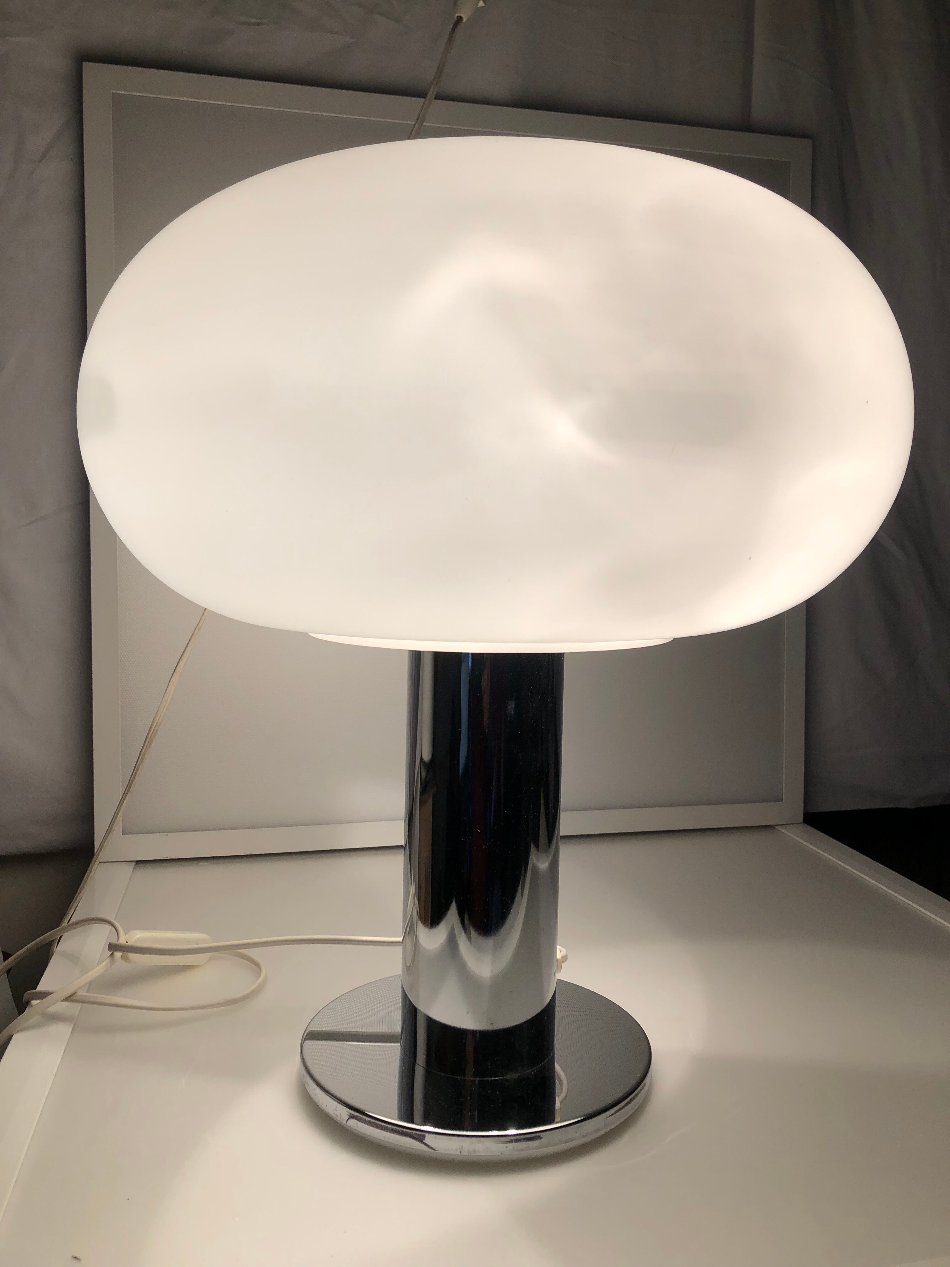Lampe champignon design 1970