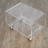 Vintage plexiglass coffee table 1970