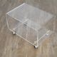 Table basse vintage en plexiglas 1970