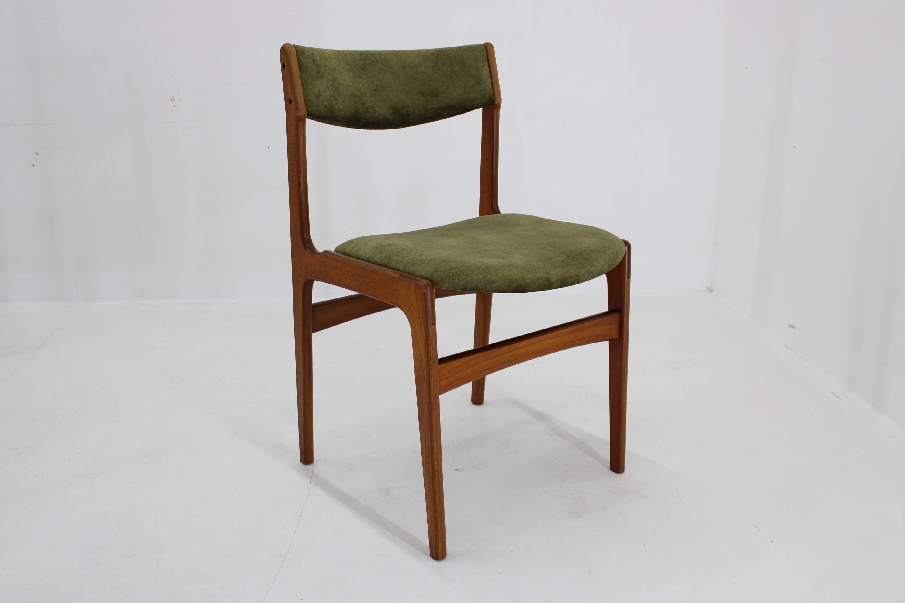 1960s Set of Six Danish Teak Dining Chairs , Restored