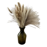 Carafe en verre vert