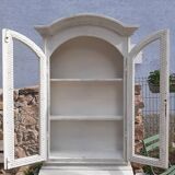 White patinated wooden sideboard