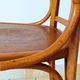 Art Nouveau office chair with curved wood attributed to J&J Kohn, 704 1/2 4V