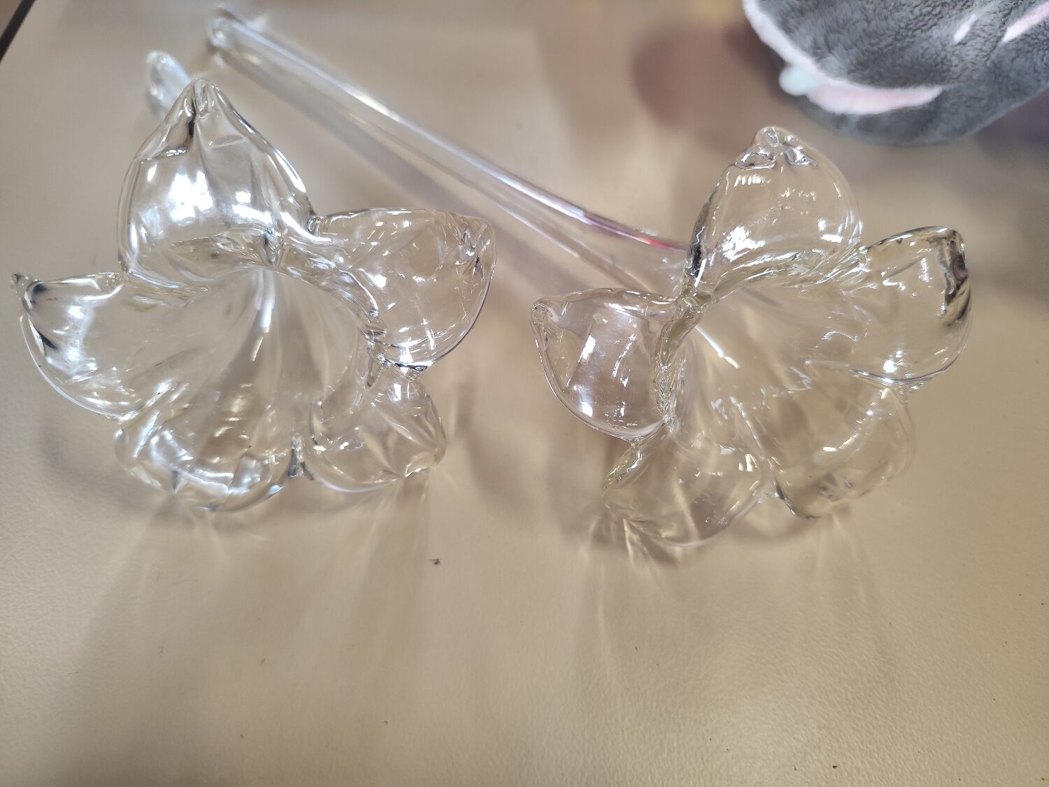 Vintage glass flowers