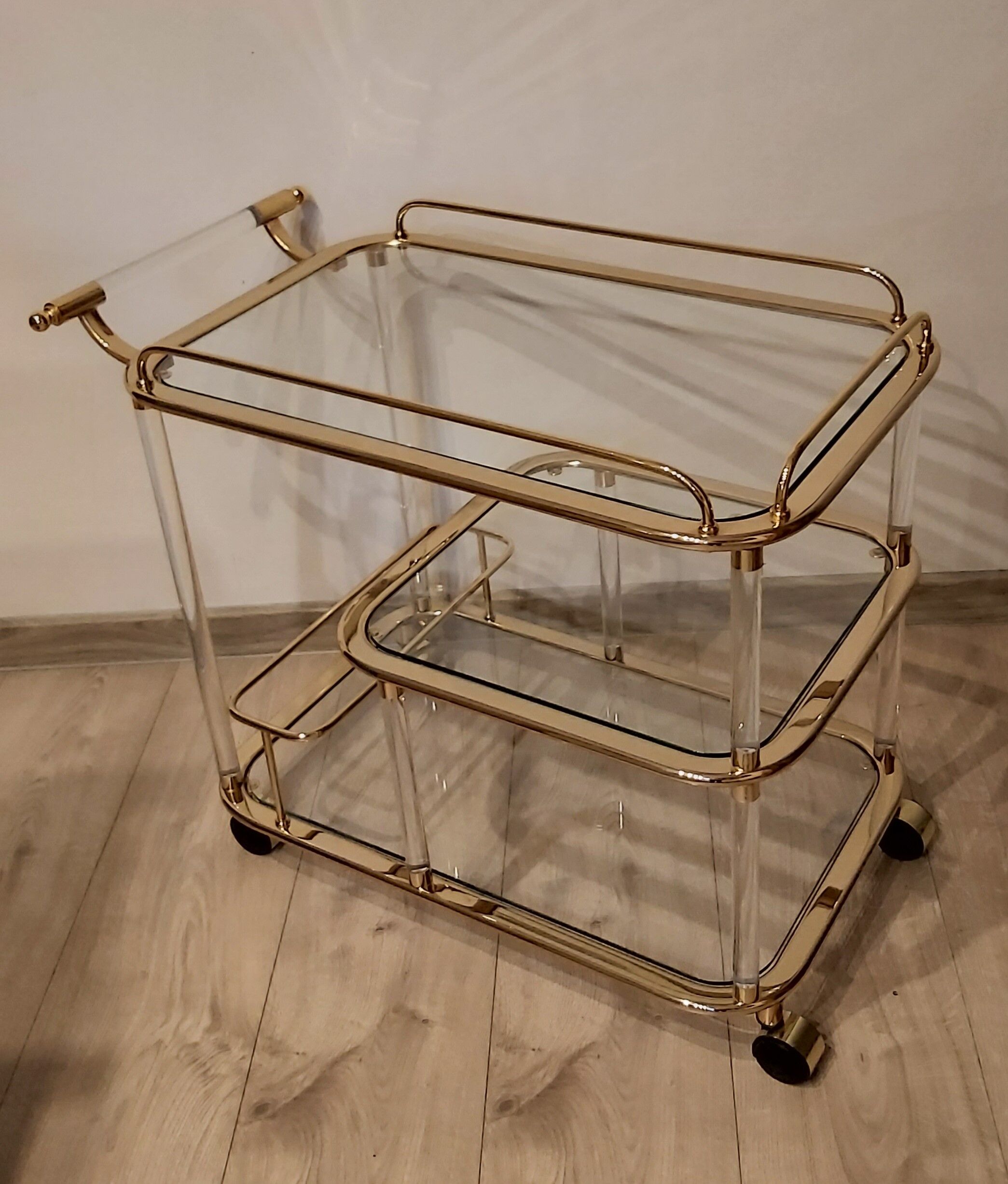 Bar cart, designed by F. Orsenigo, Orsenigo, Italy, 1980s