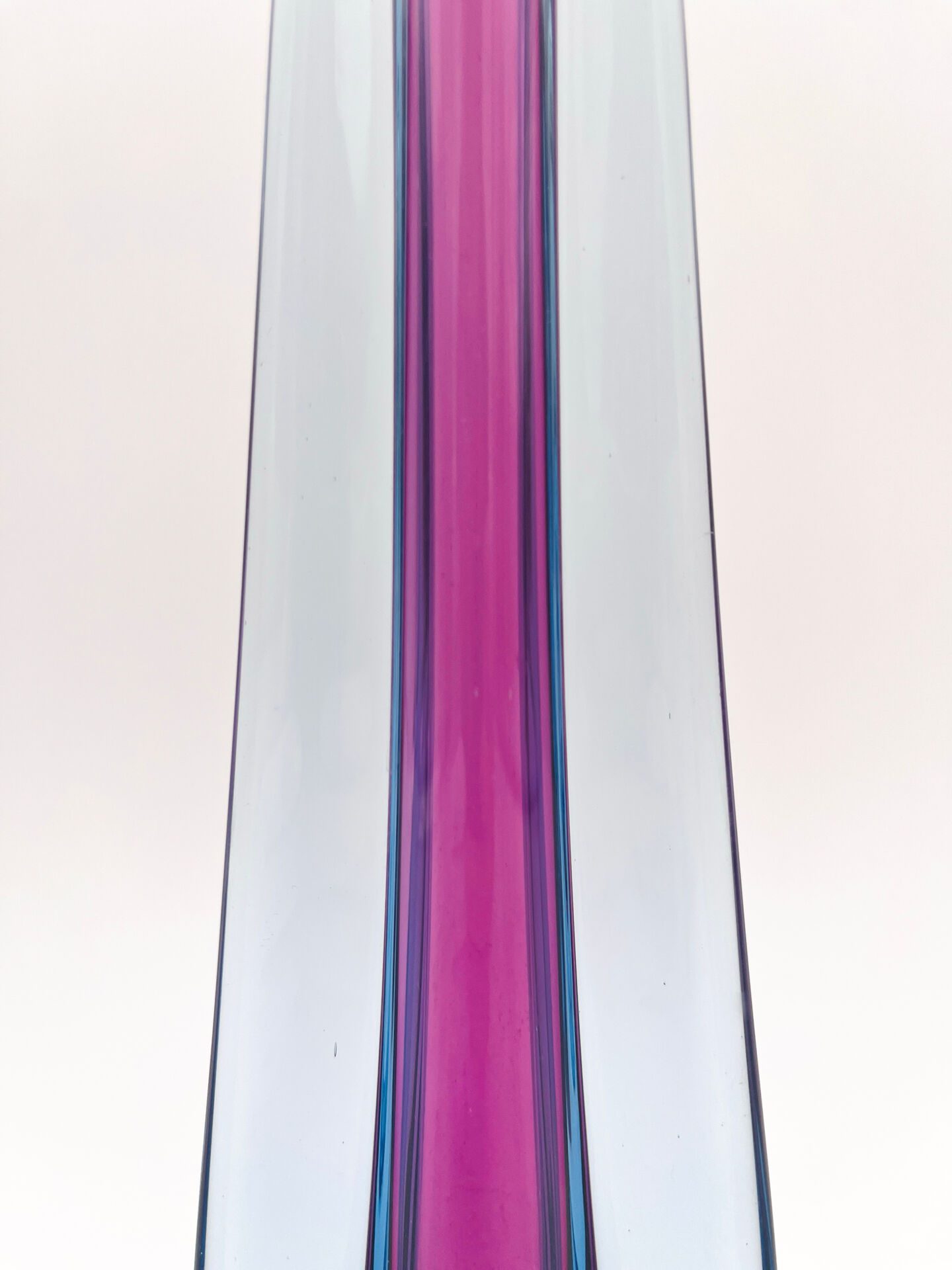 Soliflore Murano Flavio Poli Sommerso Blue Violet 30cm 479g