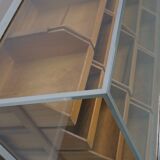 Vintage British maple & oak haberdashery cabinet or shop counter, 1930s