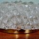 Large brass and frosted glass ceiling light, Hillebrand Lighting, 1970.