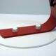 White and red steel desk lamp
