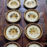 Lot de 12 assiettes Gien modèle Bamako