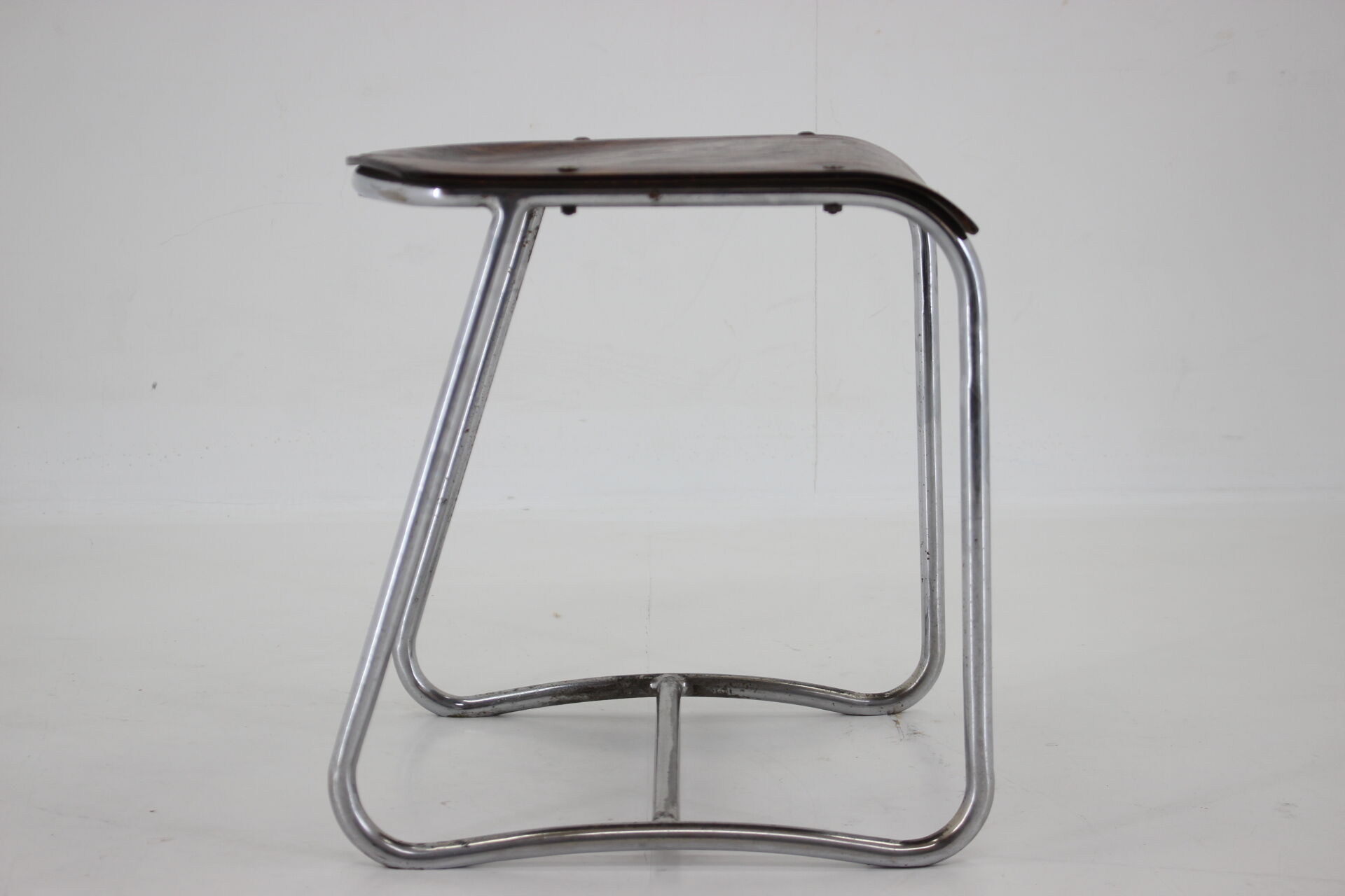 1930s chrome bauhaus stool ,czechoslovakia