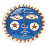 Large glazed ceramic sun Angel Vera