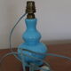 Pair of feet of lamps opaline Chattard