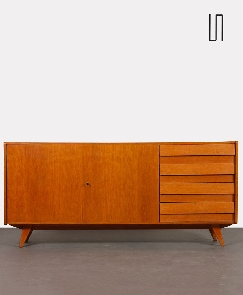Wooden sideboard by Jiroutek for Interier Praha, U-460, 1960