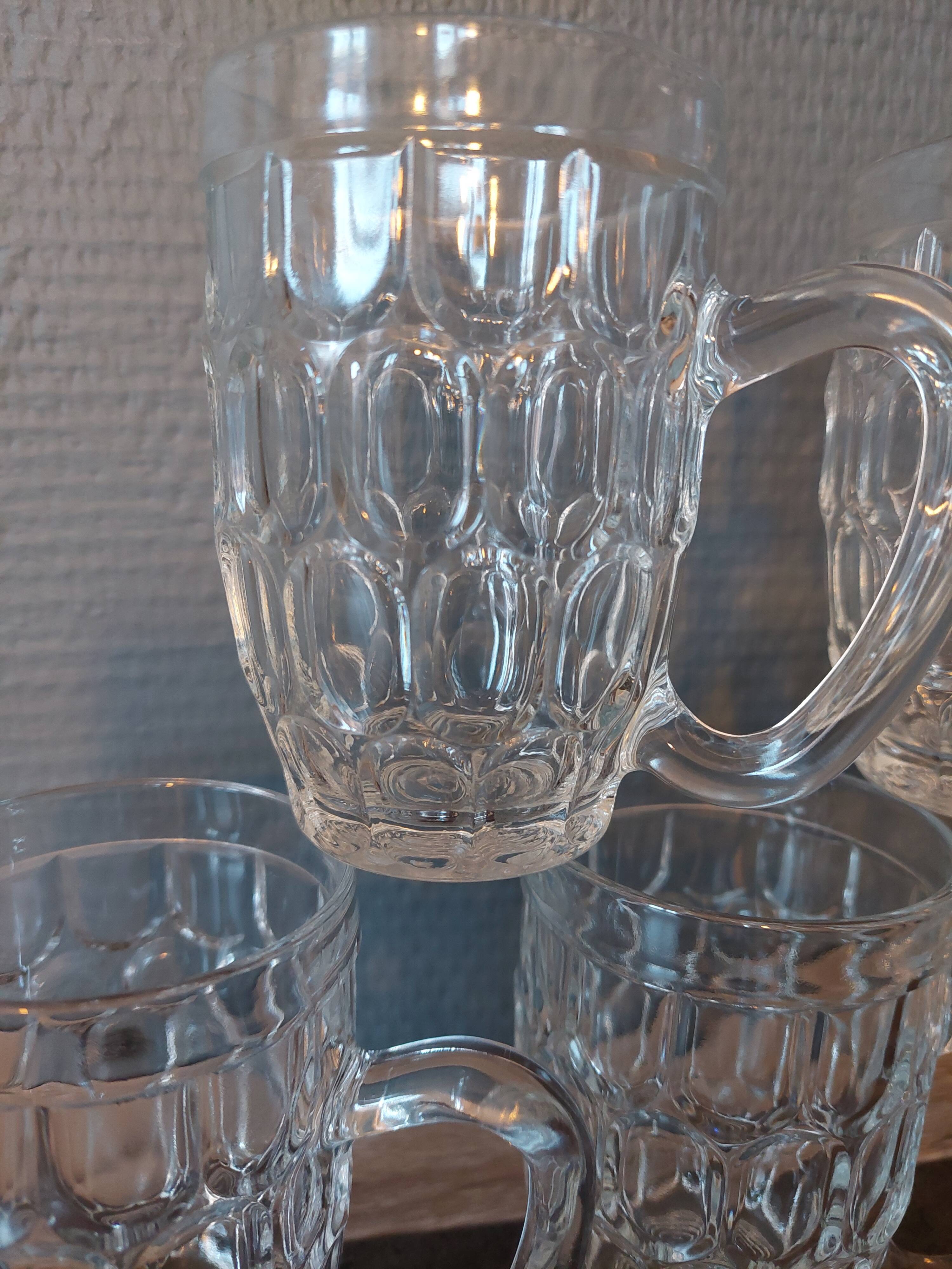 5 vintage beer mugs