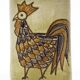 Stylised rooster pencil holder — Olivier Pettit — France, 1950s-1970s