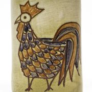Stylised rooster pencil holder — Olivier Pettit — France, 1950s-1970s