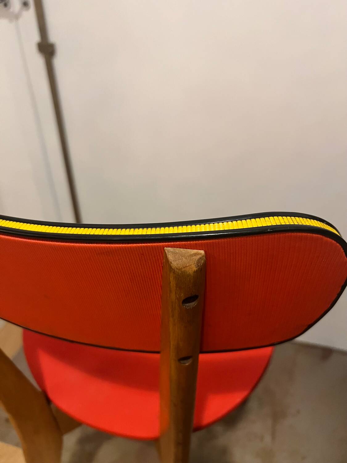 Set of 4 Vintage Compass Leg Chairs 70s