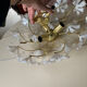 Ceiling chandelier with flowers