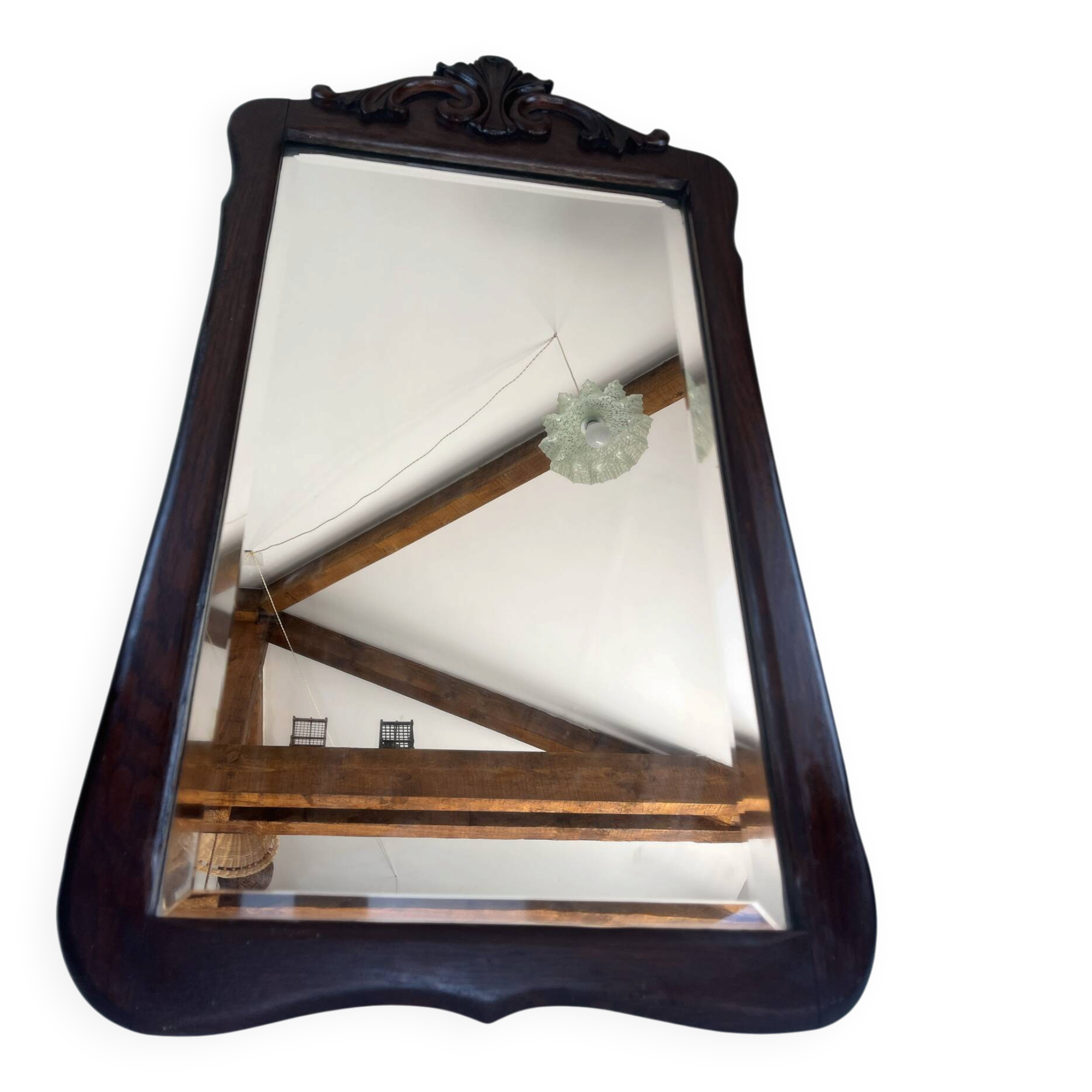 Walnut mirror Napoleon III