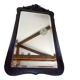 Walnut mirror Napoleon III