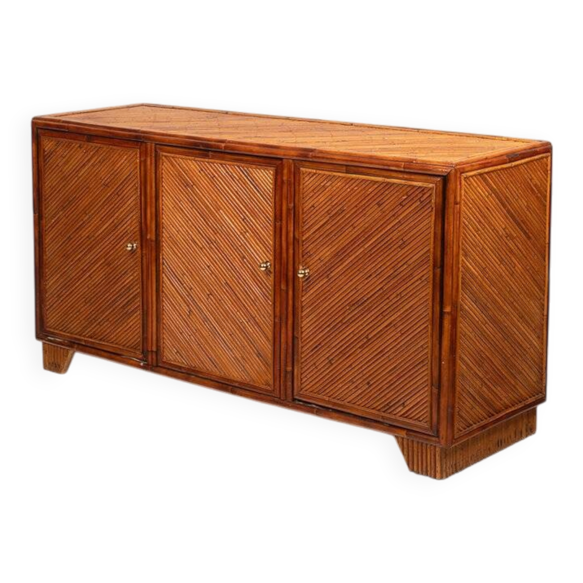 Vivai del Sud rattan sideboard, 1970
